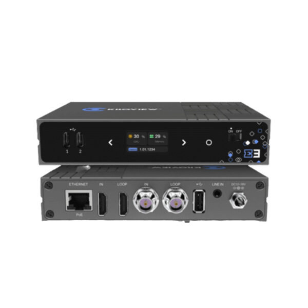 Kiloview E3 - 2-kanals USB/HDMI 4k/SDI - H.265/NDI HX3 Video Encoder