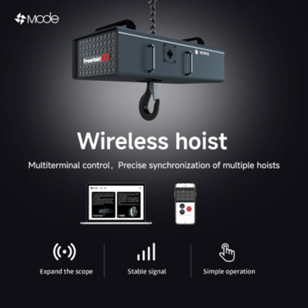 Mode Freehoist telfer 1 ton 20m kätting batteridriven med inbyggd loadcell