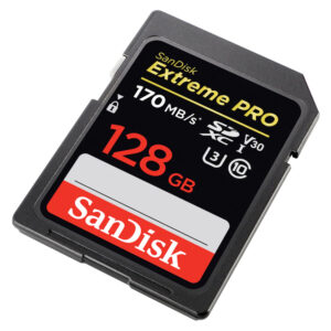 SanDisk SDXC Extreme Pro 128 GB minneskort