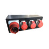 Okero PDU - 63A 3-fas in, 3x32A 3-fas + 5xSchucko ut med huvudbrytare