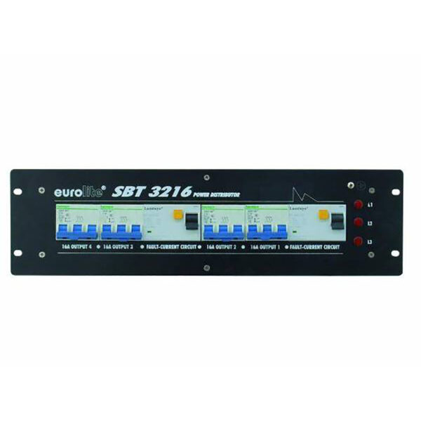 Eurolite PDU SBT3216 - 32A 3-fas in, 4x16A 3-fas ut
