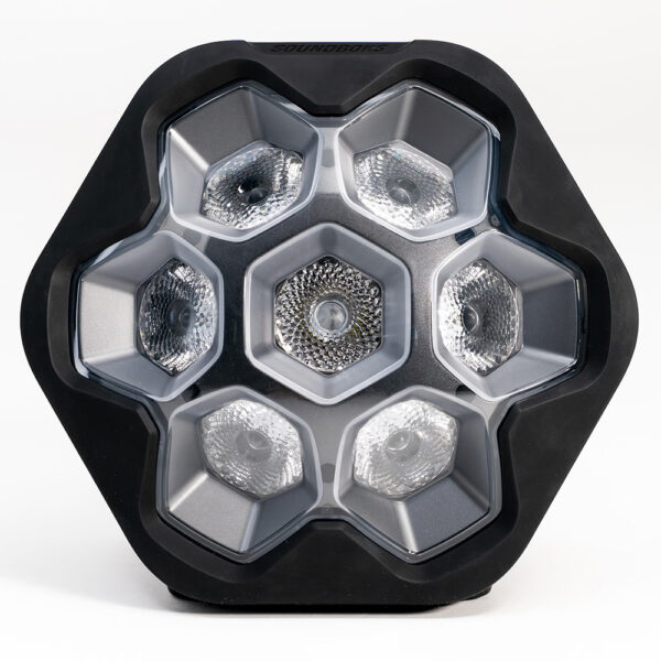 Soundboks Lightboks - Ljudstyrd och batteridriven 7 x 12 W RGBW-LED med partyeffekt
