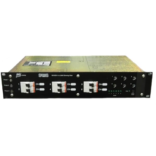 Anytronics D620 6x13A DMX, Schuko + Socapex