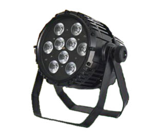Battery PAR LED - RGBWAUV - 9x12w - W-DMX- Black