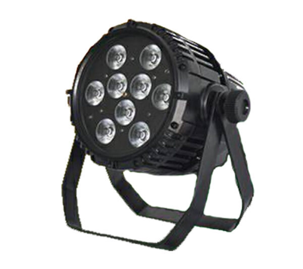 Battery PAR LED - RGBWAUV - 9x12w - W-DMX- Black