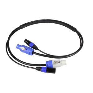Powercon Hane - Hona + DMX 3-pol Hane - Hona