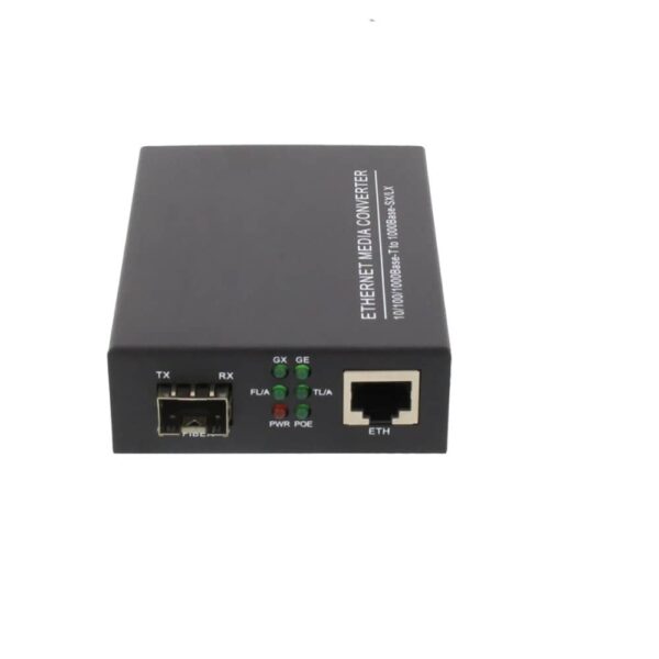 Amtech Mediakonverterare med PoE+ samt 100/1000-FX för SFP