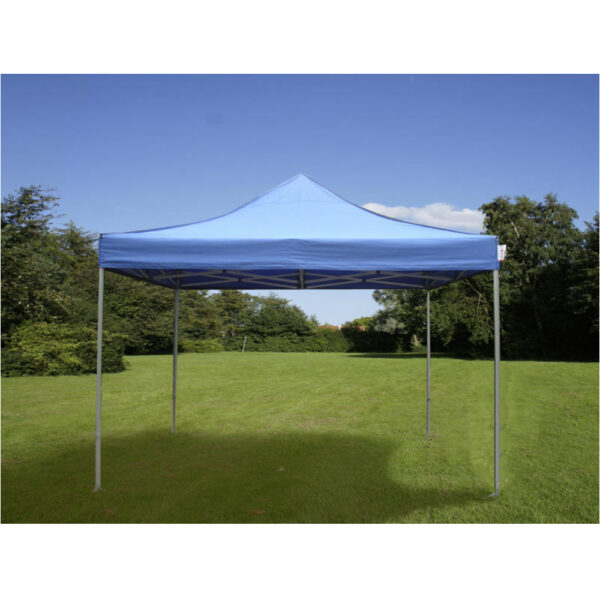 FleXtents PRO 4x4m Snabbtält, Blå, inkl. 4 sidor