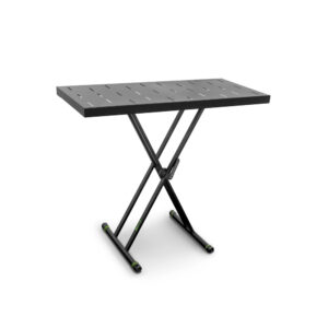 Gravity KSX 2 RD - Set med keyboardstativ X-Form dubbelt samt bordsskiva