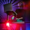 Gravity KSX 2 RD - Set med keyboardstativ X-Form dubbelt samt bordsskiva
