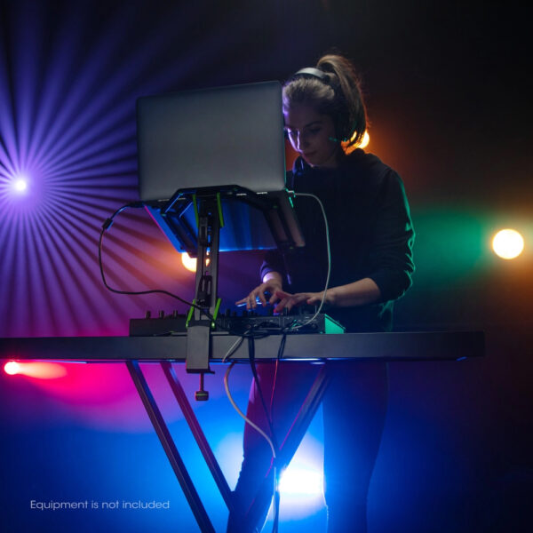 Gravity KSX 2 RD - Set med keyboardstativ X-Form dubbelt samt bordsskiva
