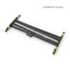Gravity KSX 2 RD - Set med keyboardstativ X-Form dubbelt samt bordsskiva