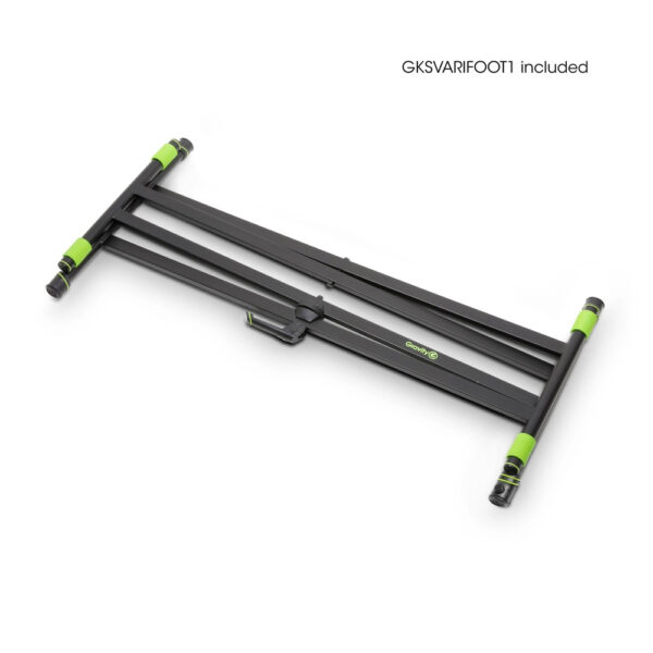 Gravity KSX 2 RD - Set med keyboardstativ X-Form dubbelt samt bordsskiva