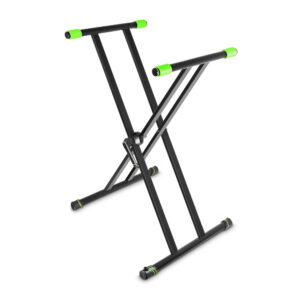 Gravity - Keyboardsstativ X-Form, Dubbel, Svart