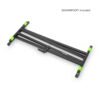 Gravity - Keyboardsstativ X-Form, Dubbel, Svart