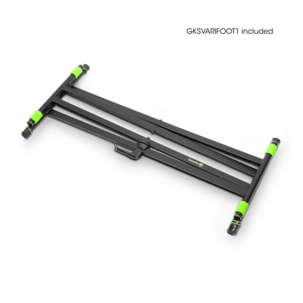 Gravity - Keyboardsstativ X-Form, Dubbel, Svart