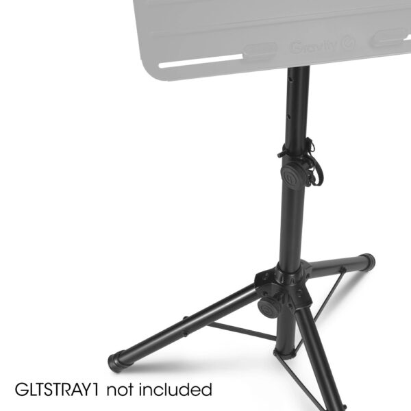 Gravity SP 5111 B Kort högtalarstativ 35 mm, aluminium, svart