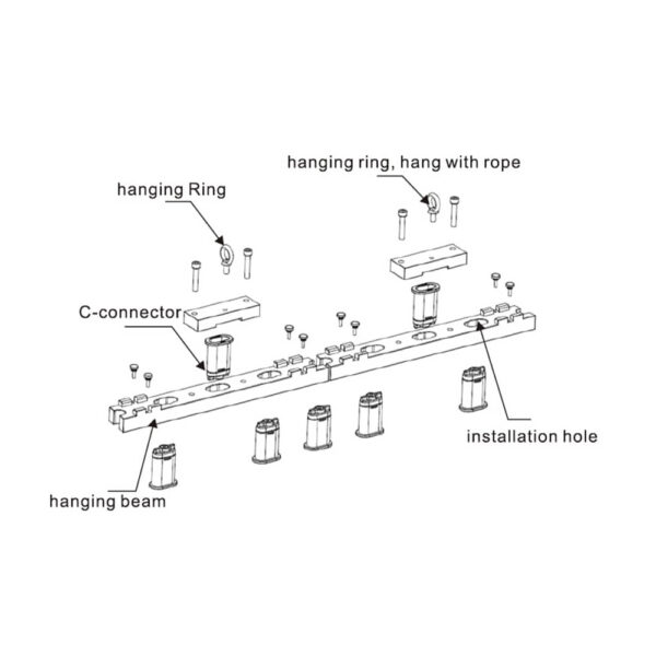 Amtech LED - Hanging bar 100 cm