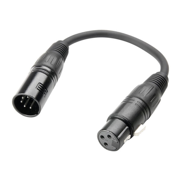 DMX Adapter 3-pol Hona - 5-pol Hane 20cm