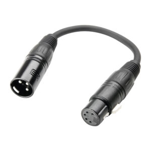 DMX Adapter 3-pol Hane - 5-pol Hona 20cm