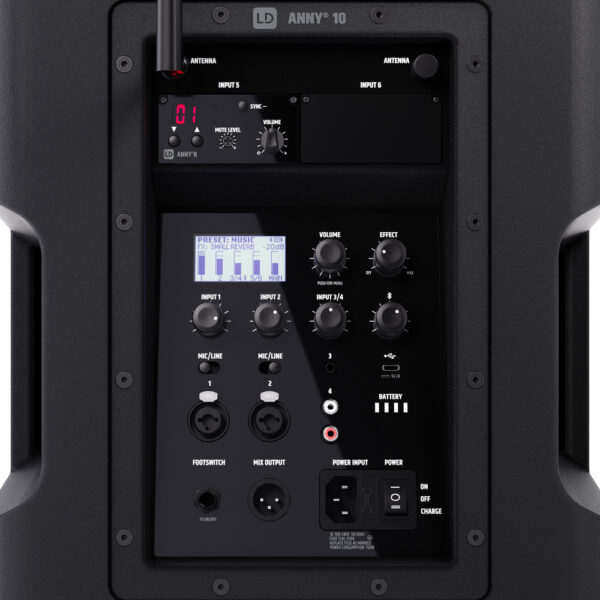 LD Systems ANNY® 10 HHD B5 - Batteridriven portabel högtalare med trådlös handmikrofon och Bluetooth