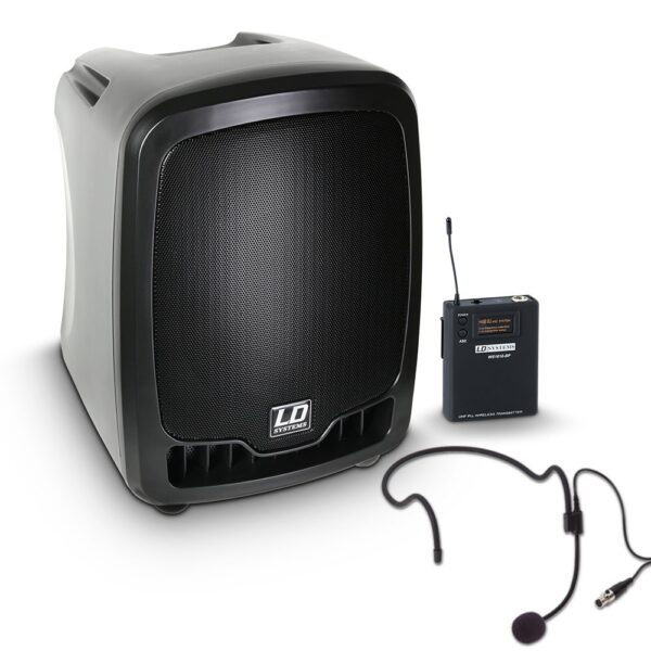 LD Systems Roadboy 65 HS - Batteridriven portabel högtalare med trådlöst headset/mikrofon