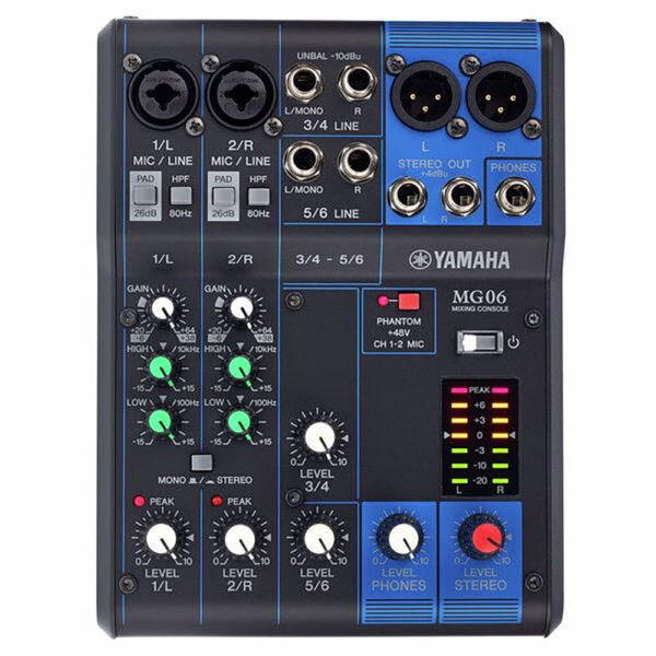 Yamaha MG06 - mixerbord