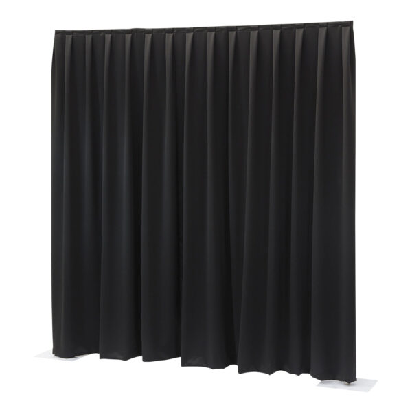 Pipe & drape, större vagn, 3m högt tyg med ställning, pris per meter