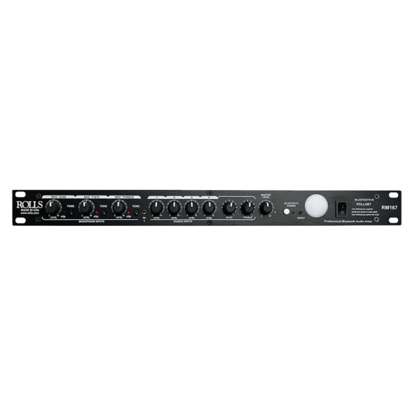 Rolls RM167 - Bluetooth rackmixer 3 mic, 4 line