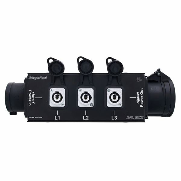 Rigport StagePort RPL16-MKII, strömfördelning 16A CEE In/ut 3 x Powercon ut
