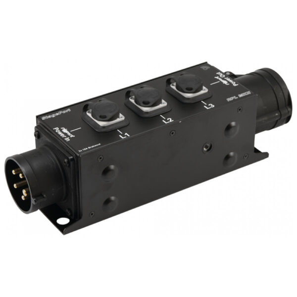 Rigport StagePort RPL16-MKII, strömfördelning 16A CEE In/ut 3 x Powercon ut