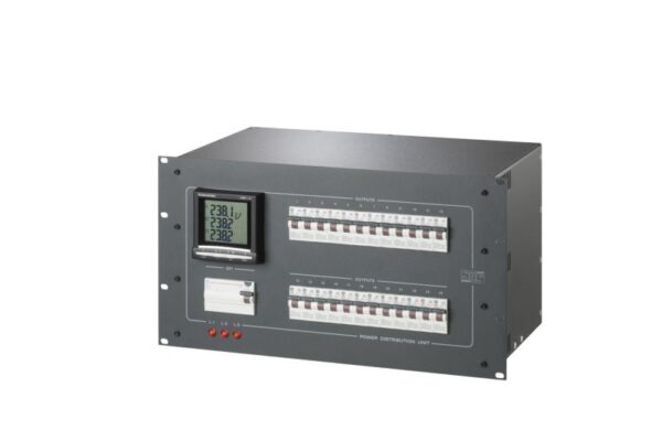 SRS PDU 6324SP 63A 3-Phase CEE to 24x 16A Schucko /4x Socapex