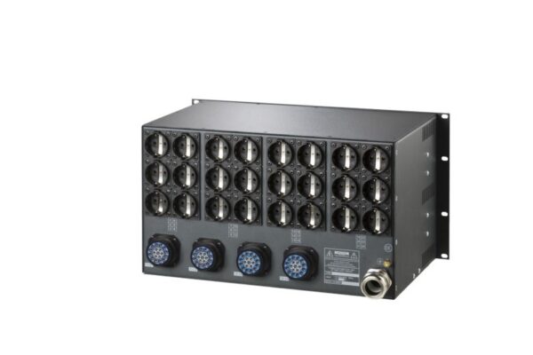 SRS PDU 6324SP 63A 3-Phase CEE to 24x 16A Schucko /4x Socapex
