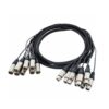 Snake Mikrofonkabel 8x XLR 3 meter