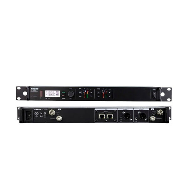 Shure ULXD4D-K51(606-670 MHz) tvåkanalig digital trådlös mottagare