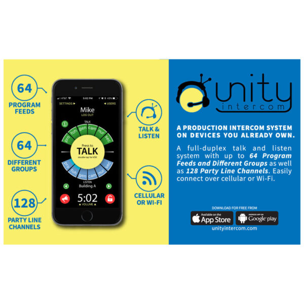Unity Intercom basstation (max 23 användare) - Interkom över mobilnätet (inklusive Mac Mini i 19" rack)