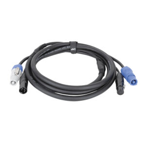 Hybridkabel - Powercon & 5-pin XLR - DMX / Ström 3m