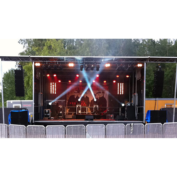 Stagepartner Mobilscen medium 8×6 m, takhöjd fram 4,15m