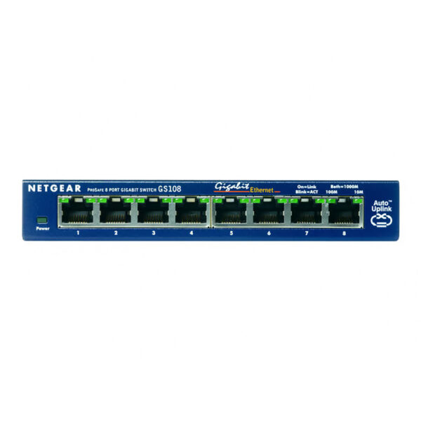 Netgear ProSafe GS108 - 8-portars nätverksswitch